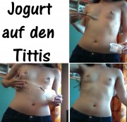 -SexyLena- - Jogurt auf meine Tittis