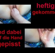 -Snow-White- - Heftig gekommen und dabei auf die Hand ...