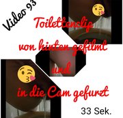 Aleksa81 - Toilettenclip von hinten gefilmt...und direkt in die Cam gefurzt!