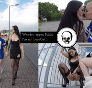 Alissa-Noir – Wendeltreppen-Public-Piss mit LucyCat
