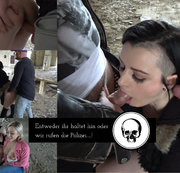 Alissa-Noir – Mein erster Doppel-Schwanz-BJ beim Gruppen-Outdoor-Sex!