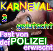 AmyRed - 3 Schwänze im Kölner Karneval - Fast von der POLIZEI erwischt