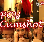 AmyRed - POV Cumshot im Badezimmer