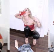 AngieLynx – Pee in my jeans and drink pee in my high heels A true story