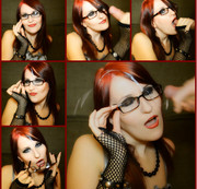 AnnDarcy - Handjob and cum on glasses