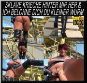 Bitch-Sheila - Sklave kriech hinter mir her & ich belohne dich du kleiner Wurm!