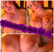 CandyPervers - meine geilen Brüste kneten mit Öl