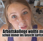 CaroCream – Arbeitskollege wollte mir schon immer ins Gesicht spritzen