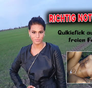 ChristyLey - Richtig Notgeil !!! Quikiefick auf dem freien Feld