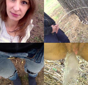 Cuddlysmith – Nachm Einkaufen bei Rewe erstmal pinkeln im Wald !