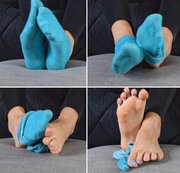 Cummysoles - 7 Tage getragene Socken +Barfuß Footplay