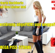 Daynia – Ruhestörung abgeFICKt + weggePISSt | Verhurte Nachbarin hält all ihre Löcher hin!