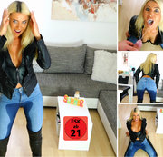 Daynia – Das perverse Doppel-Piss-Inferno | Jeanspiss vs. Pissschwanz inkl. Spermaflut