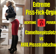 Daynia - Die versaute Cameltoe Pissfotze | Extrem perverse Piss-Fick-Sperma-Orgie!