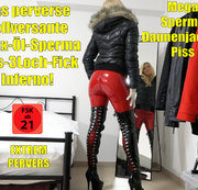 Daynia - Das perverse vollversaute Latex-Öl-Sperma-Piss-3Loch-Fick-Inferno | Krasse XXL Saftexplosionen!