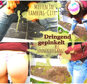 DirtyBoobarella - Mitten in Hamburg-City: DRINGEND gepinkelt bei Sonnenaufgang!