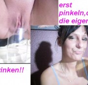 DirtyChantal1 - meine eigene Pisse trinken