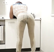 DirtyGirlNextDoor - WET JEANS ARE BEST JEANS-I PEE IN MY SUPER TIGHT JEANS DURING MASTURBATION
