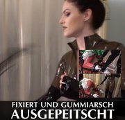 DominaBlackdiamoond - Fixiert und Gummiarsch ausgepeitscht