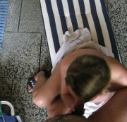 Dortmunderpaar1969 - Blasen auf der Sauna Liege