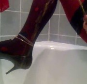 Fingerthoungh - Geiile NYLON TS HURE , besorge es mir selbst.. Nahaufnahme.! GeheimTIP