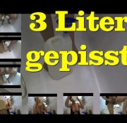 Floriane41 - 3 Liter in einem Behälter gepisst und mich übergossen