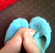 FussDomina-Steff - Meine Füsse in Hausschuhen