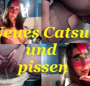 GeheimnisvolleLady - Neues Catsuit und pissen