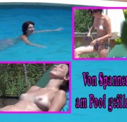 Geile-Julie - Von Spanner am Pool gefilmt