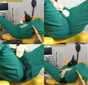 Gummimaus1 - Pissen durch die OP Hose