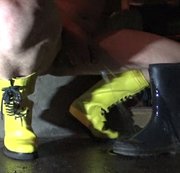 Gummistoevler - Pissing in rubber boots