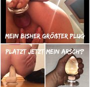 HotCora83 - Mein bisher größter Plug - zerreißt er mir den Arsch?