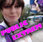 HotRide82 - Public EXTREM!! Dirndlschlampe zeigt alles