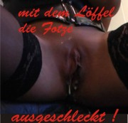 HotVivien - mit dem Löffel die Fotze ausgeschleckt !
