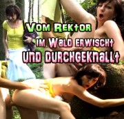 Inga-Star - Vom Rektor im Wald erwischt und durchgeknallt!!