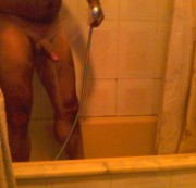 JONY48001 – BATHING MY COCK AND MY ASS..!
