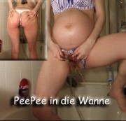 Jessy89 - Pee Pee in die Wanne Schwanger Teen behaart