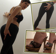 Julia4TG – Meine enge Wet-Look Leggings!