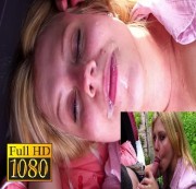 Julietta123 - Am Bahnhof Public Cumshot ins Gesicht