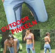 JulietteA - Outdoor Pinkeln - In Die Jeans Gepisst