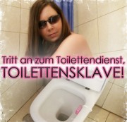 Junge-Herrin - Tritt an zum Toilettendienst, Toilettensklave!