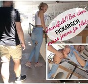 KikiVega - Jeansfick!! Bei dem FICKARSCH muss die Jeans ja platzen!!