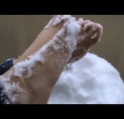 LadyKimberly - Geile Füße im Schnee