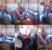 Lady_Demona – Spandex Wichser & verbale Vernichtung! Eier melken wie ein Nutzvieh!