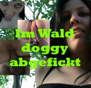 Leonie21 - Im Wald DOGGY abgefickt