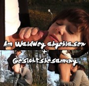 Lilly-Loveshot - Am Waldweg abgeblasen + Gesichtsbesamung