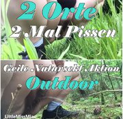 LittleMissMiau – BBW Haarige Pussy / Outdoor pissen – direkt 2 Mal !