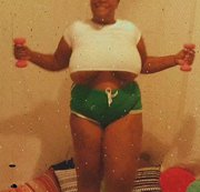 LustyBusty - BBW Oily Strip Tease Workout