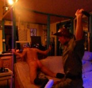 MasterDragonlord - Sklave bekommt den Gürtel zu spüren!