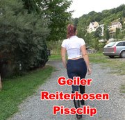 Melina-May - Piss Clip in Reiterhose